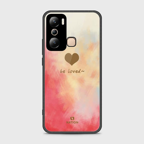 Infinix Hot 20i Cover- Onation Heart Series - HQ Ultra Shine Premium Infinity Glass Soft Silicon Borders Case