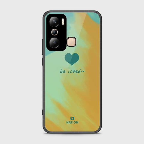 Infinix Hot 20i Cover- Onation Heart Series - HQ Ultra Shine Premium Infinity Glass Soft Silicon Borders Case