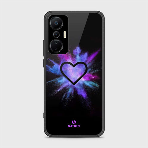 Infinix Hot 20S Cover- Onation Heart Series - HQ Ultra Shine Premium Infinity Glass Soft Silicon Borders Case