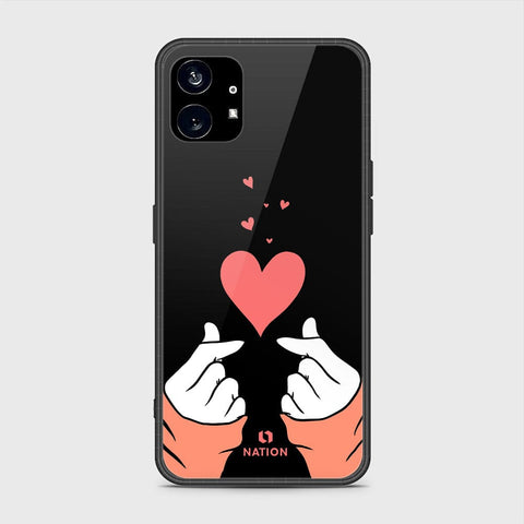 Nothing Phone 1 Cover- Onation Heart Series - HQ Premium Shine Durable Shatterproof Case - Soft Silicon Borders