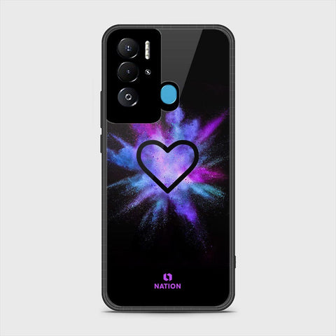 Tecno Pova Neo Cover- Onation Heart Series - HQ Ultra Shine Premium Infinity Glass Soft Silicon Borders Case