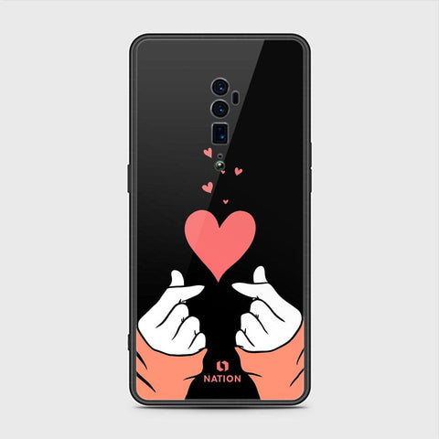 Oppo Reno 10x Zoom Cover- Onation Heart Series - HQ Premium Shine Durable Shatterproof Case - Soft Silicon Borders