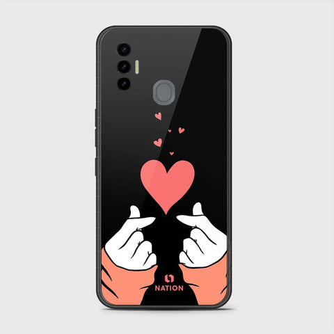 Tecno Spark 7T Cover- Onation Heart Series - HQ Premium Shine Durable Shatterproof Case