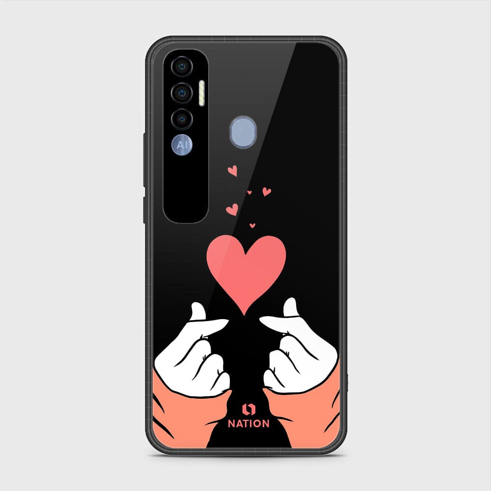 Tecno Spark 7 Pro Cover- Onation Heart Series - HQ Premium Shine Durable Shatterproof Case (Fast Delivery) (A)