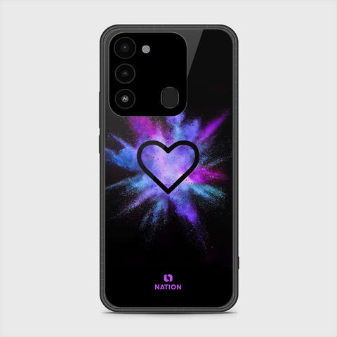 Tecno Spark Go 2022 Cover- Onation Heart Series - HQ Premium Shine Durable Shatterproof Case