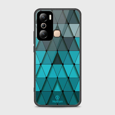 Infinix Hot 20i Cover- Onation Pyramid Series - HQ Ultra Shine Premium Infinity Glass Soft Silicon Borders Case