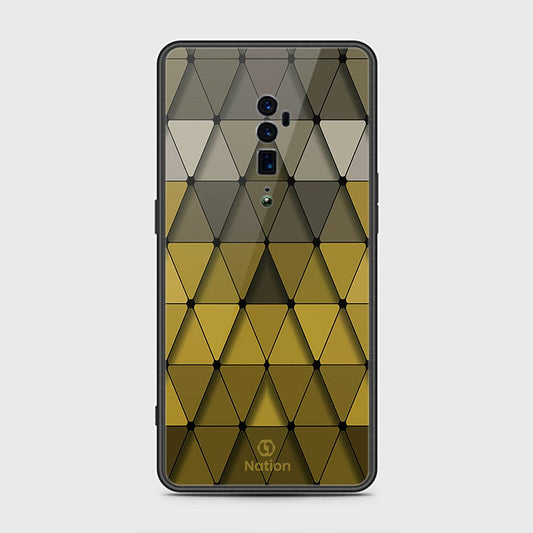 Oppo Reno 10x Zoom Cover- Onation Pyramid Series - HQ Premium Shine Durable Shatterproof Case - Soft Silicon Borders