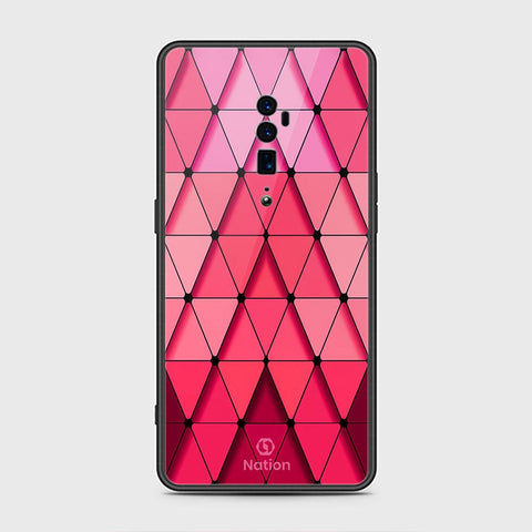 Oppo Reno 10x Zoom Cover- Onation Pyramid Series - HQ Premium Shine Durable Shatterproof Case - Soft Silicon Borders