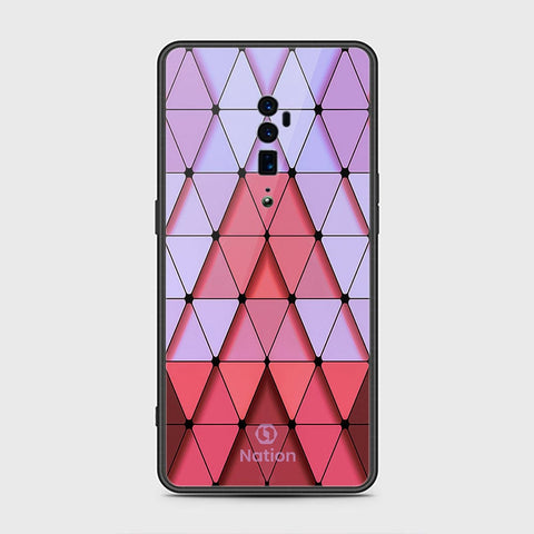 Oppo Reno 10x Zoom Cover- Onation Pyramid Series - HQ Premium Shine Durable Shatterproof Case - Soft Silicon Borders