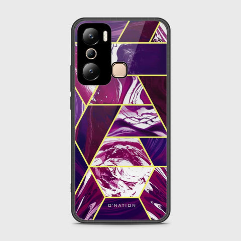 Infinix Hot 20i Cover- O'Nation Shades of Marble Series - HQ Ultra Shine Premium Infinity Glass Soft Silicon Borders Case