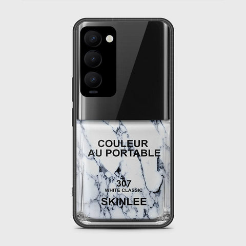 Tecno Camon 18 Premier Cover- Couleur Au Portable Series - HQ Ultra Shine Premium Infinity Glass Soft Silicon Borders Case