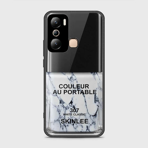 Infinix Hot 20i Cover- Couleur Au Portable Series - HQ Ultra Shine Premium Infinity Glass Soft Silicon Borders Case
