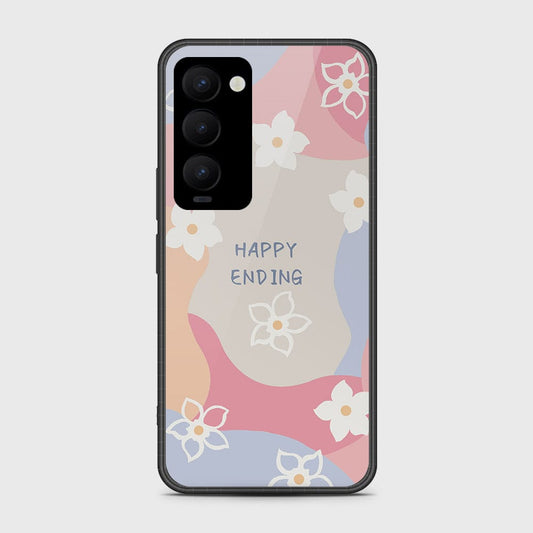 Tecno Camon 18 Premier Cover- Happy Series - HQ Ultra Shine Premium Infinity Glass Soft Silicon Borders Case