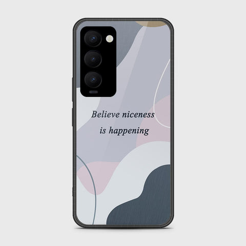 Tecno Camon 18 Premier Cover- Happy Series - HQ Ultra Shine Premium Infinity Glass Soft Silicon Borders Case