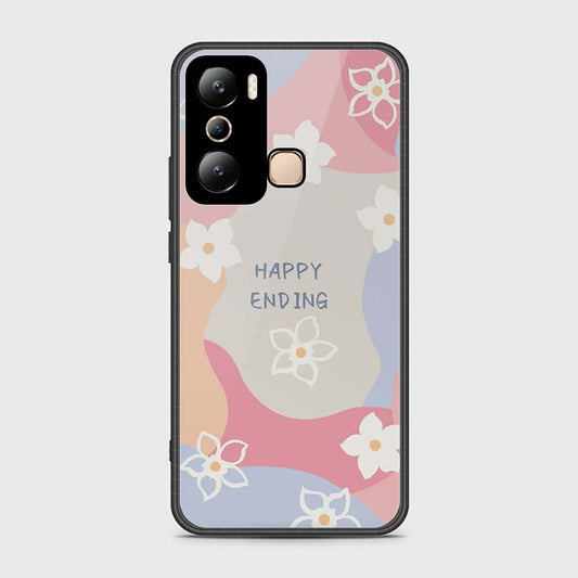 Infinix Hot 20i Cover- Happy Series - HQ Ultra Shine Premium Infinity Glass Soft Silicon Borders Case