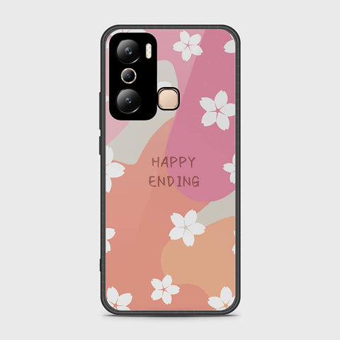 Infinix Hot 20i Cover- Happy Series - HQ Ultra Shine Premium Infinity Glass Soft Silicon Borders Case