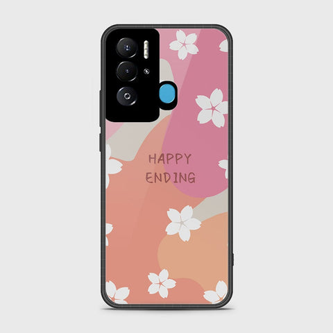 Tecno Pova Neo Cover- Happy Series - HQ Ultra Shine Premium Infinity Glass Soft Silicon Borders Case