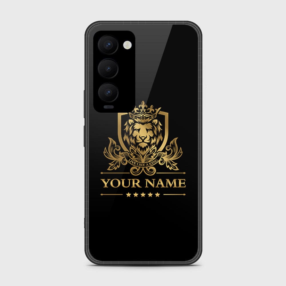 Tecno Camon 18 Premier Cover- Gold Series - HQ Ultra Shine Premium Infinity Glass Soft Silicon Borders Case