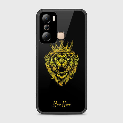 Infinix Hot 20i Cover- Gold Series - HQ Ultra Shine Premium Infinity Glass Soft Silicon Borders Case