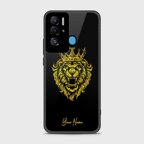 Tecno Pova Neo Cover- Gold Series - HQ Ultra Shine Premium Infinity Glass Soft Silicon Borders Case