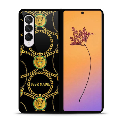 Samsung Galaxy Z Fold 4 5G Cover - Gold Series - HQ Premium Shine Durable Shatterproof Case - Soft Silicon Borders