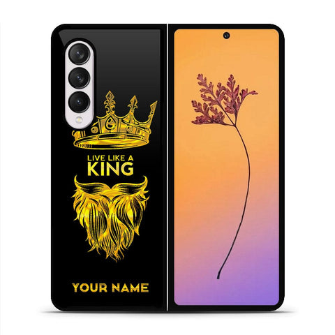 Samsung Galaxy Z Fold 4 5G Cover - Gold Series - HQ Premium Shine Durable Shatterproof Case - Soft Silicon Borders