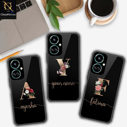 Tecno Camon 19 Cover- Personalized Alphabet Series - HQ Premium Shine Durable Shatterproof Case