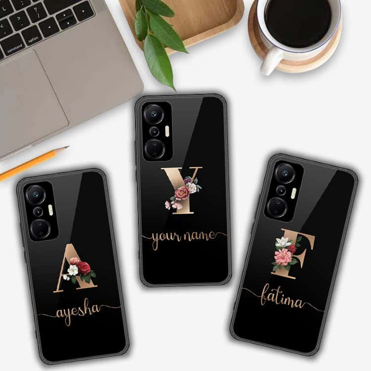 Infinix Hot 20S Cover- Personalized Alphabet Series - HQ Ultra Shine Premium Infinity Glass Soft Silicon Borders Case