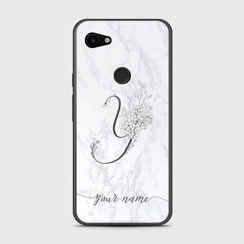 Google Pixel 3a Cover- Personalized Alphabet Series - HQ Premium Shine Durable Shatterproof Case