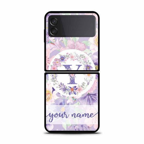 Samsung Galaxy Z Flip 3 5G Cover - Personalized Alphabet Series - HQ Premium Shine Durable Shatterproof Case - Soft Silicon Borders