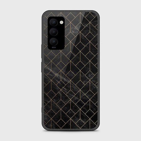 Tecno Camon 18T Cover- Black Marble Series - HQ Premium Shine Durable Shatterproof Case - Soft Silicon Borders