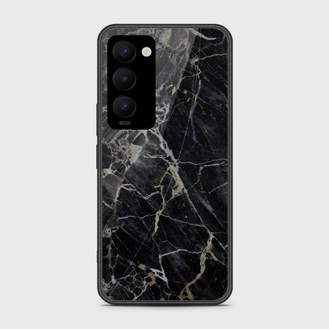 Tecno Camon 18 Premier Cover- Black Marble Series - HQ Ultra Shine Premium Infinity Glass Soft Silicon Borders Case