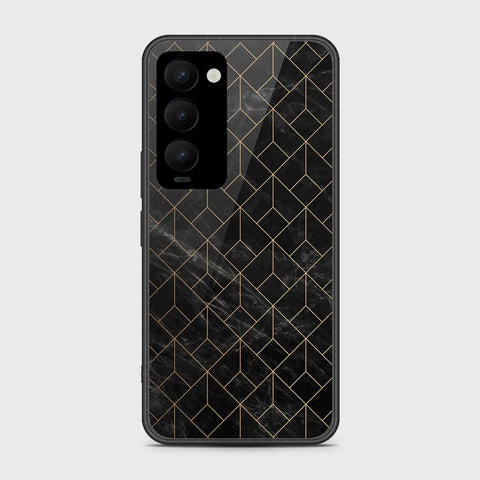 Tecno Camon 18 Premier Cover- Black Marble Series - HQ Ultra Shine Premium Infinity Glass Soft Silicon Borders Case