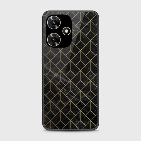 Infinix Hot 30i Cover - Black Marble Series - HQ Premium Shine Durable Shatterproof Case