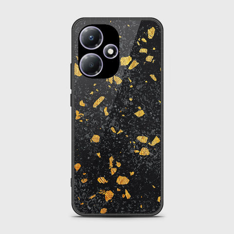 Infinix Hot 30 Play  Cover- Black Marble Series - HQ Premium Shine Durable Shatterproof Case