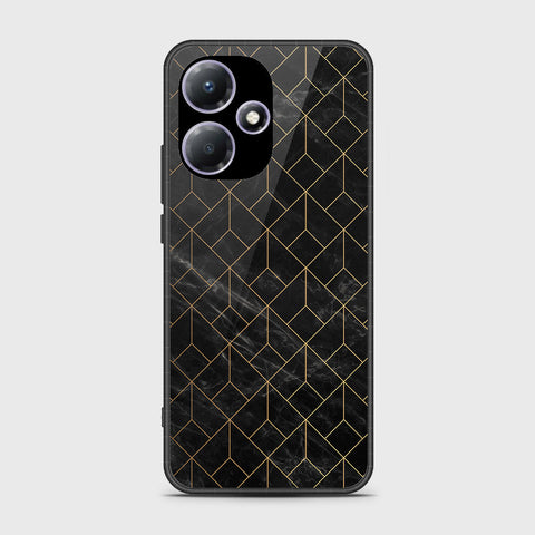 Infinix Hot 30 Play  Cover- Black Marble Series - HQ Premium Shine Durable Shatterproof Case