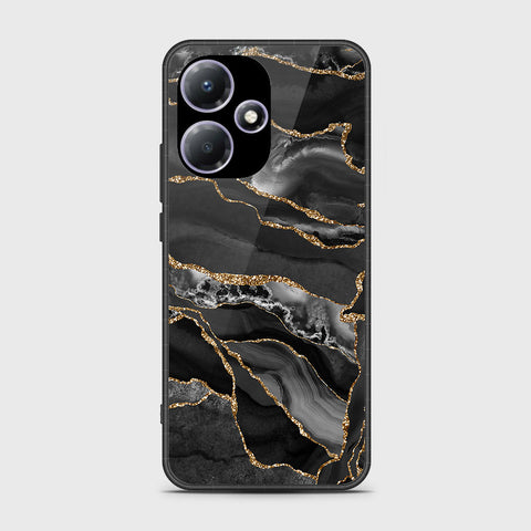 Infinix Hot 30 Play  Cover- Black Marble Series - HQ Premium Shine Durable Shatterproof Case