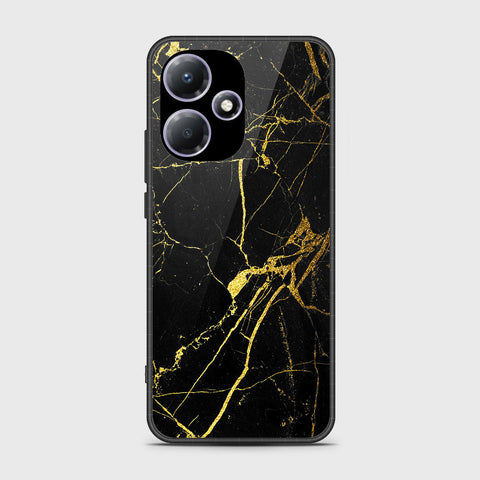 Infinix Hot 30 Play  Cover- Black Marble Series - HQ Premium Shine Durable Shatterproof Case