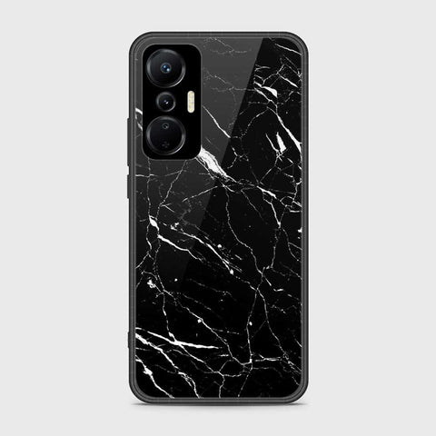 Infinix Hot 20S Cover- Black Marble Series - HQ Ultra Shine Premium Infinity Glass Soft Silicon Borders Case