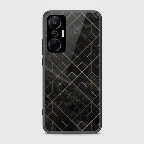 Infinix Hot 20S Cover- Black Marble Series - HQ Ultra Shine Premium Infinity Glass Soft Silicon Borders Case