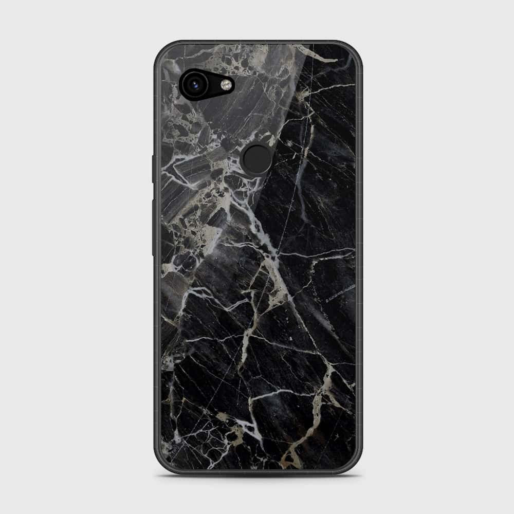 Google Pixel 3a Cover- Black Marble Series - HQ Premium Shine Durable Shatterproof Case