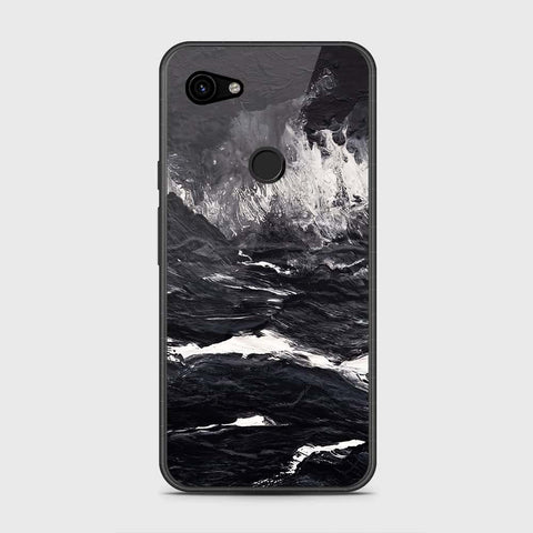 Google Pixel 3a Cover- Black Marble Series - HQ Premium Shine Durable Shatterproof Case