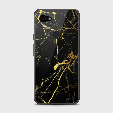 Google Pixel 3a Cover- Black Marble Series - HQ Premium Shine Durable Shatterproof Case