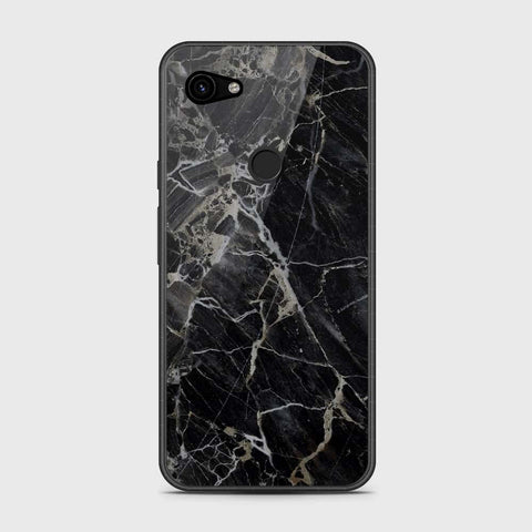 Google Pixel 3a XL Cover- Black Marble Series - HQ Premium Shine Durable Shatterproof Case