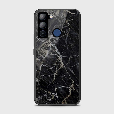 Tecno Pop 5 LTE Cover- Black Marble Series - HQ Premium Shine Durable Shatterproof Case