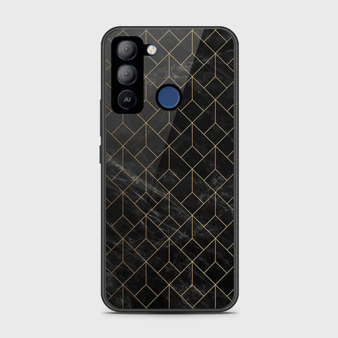 Tecno Pop 5 LTE Cover- Black Marble Series - HQ Premium Shine Durable Shatterproof Case