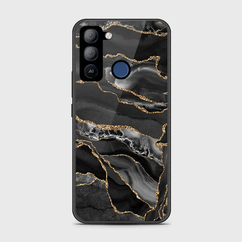 Tecno Pop 5 LTE Cover- Black Marble Series - HQ Premium Shine Durable Shatterproof Case