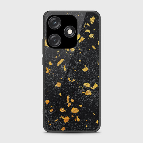 Tecno Spark 10 Cover - Black Marble Series - HQ Premium Shine Durable Shatterproof Case