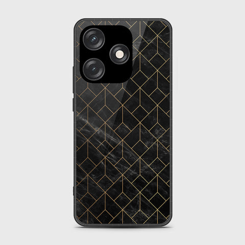 Tecno Spark 10 Cover - Black Marble Series - HQ Premium Shine Durable Shatterproof Case