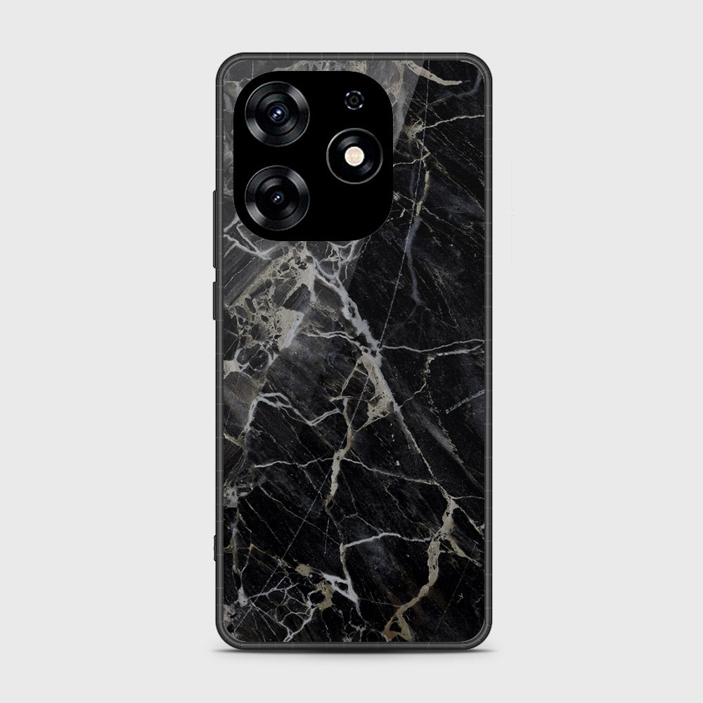 Tecno Spark 10 Pro Cover - Black Marble Series - HQ Premium Shine Durable Shatterproof Case